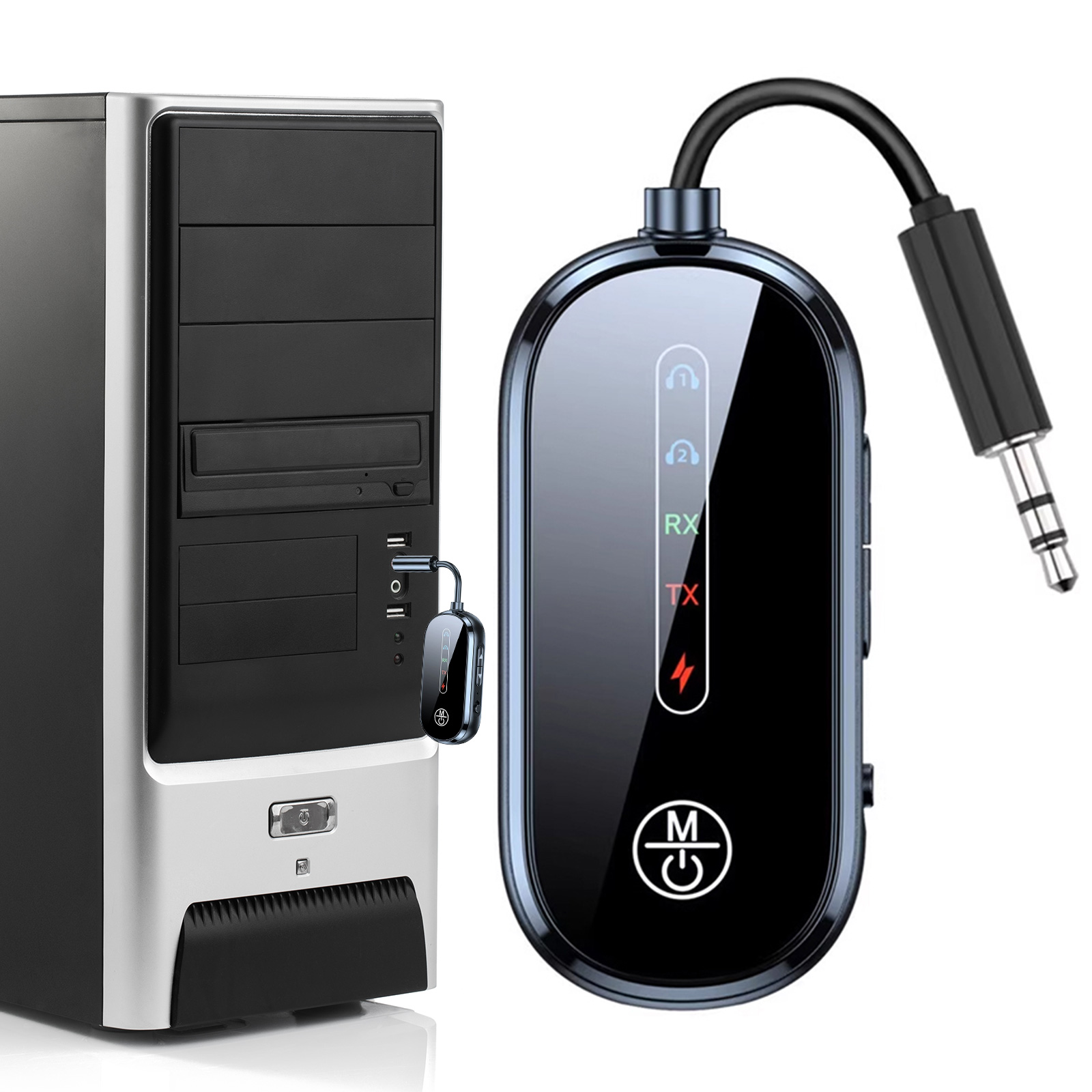 Bluetooth Adapter Receiver - Bluetooth 5.4 AUX Audio Transmitter Receiver