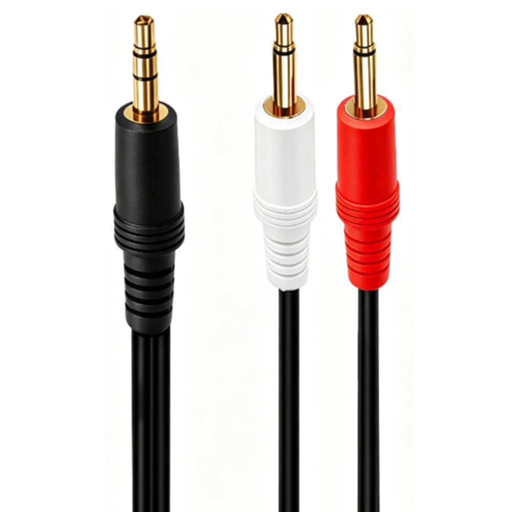 3.5mm TRS Stereo Male To Dual  - Cable Extension 3.5 评论和价格