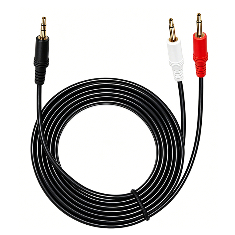 3.5mm TRS Stereo Male To Dual  - Cable Extension 3.5 评论和价格