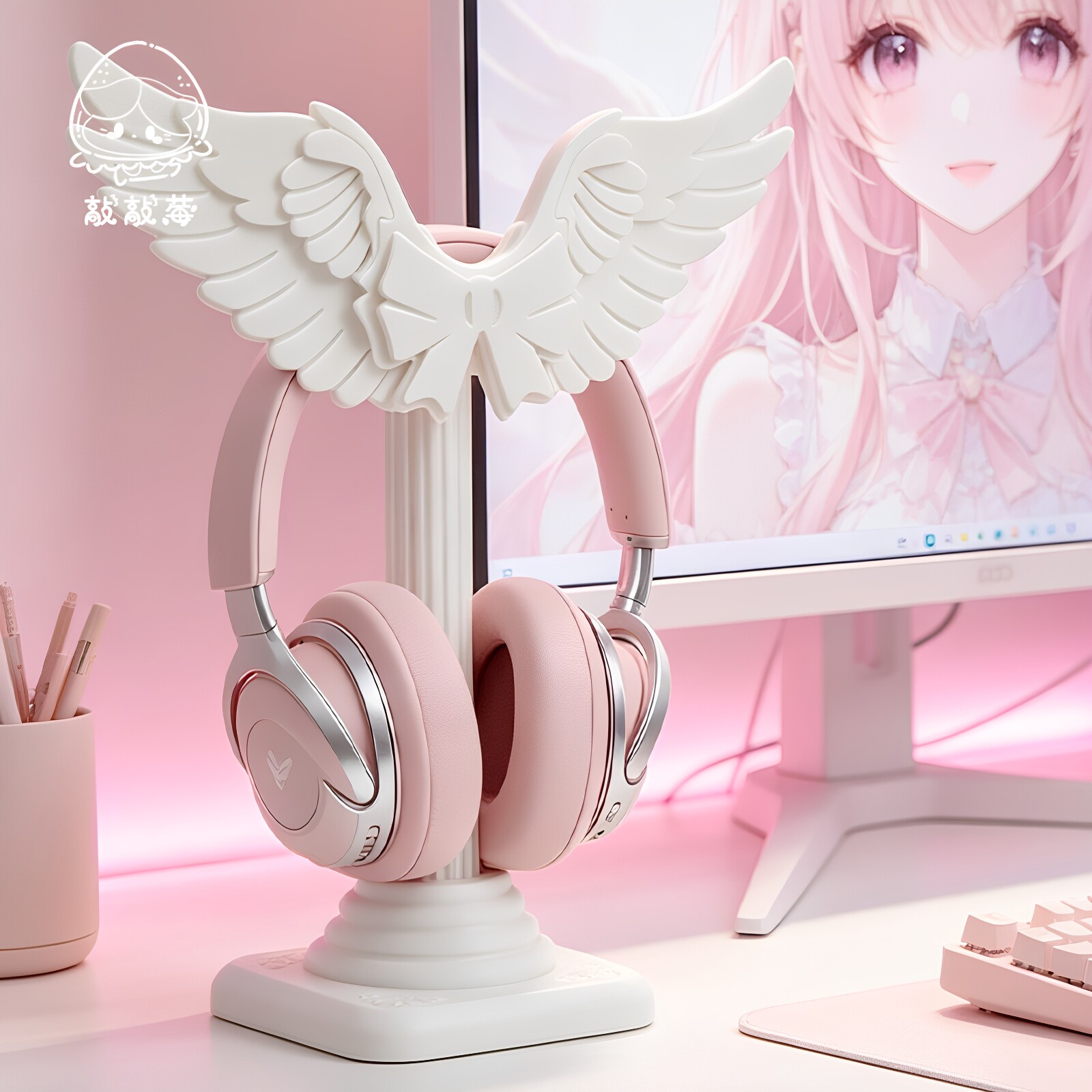 Cute Angel Wing Headset Holder - Headphone Stand Desk 评论和价格